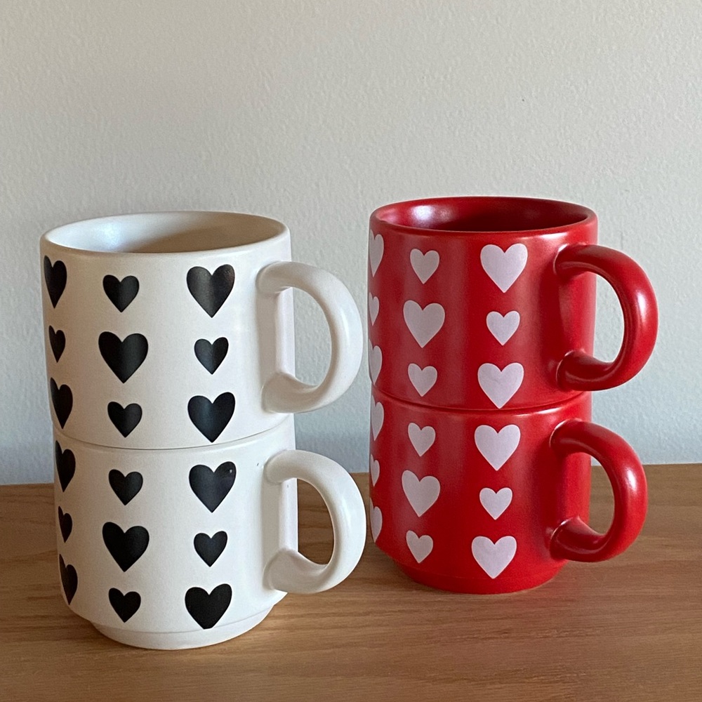Heart Beverage Mugs